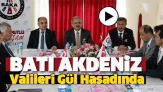 BATI AKDENİZ VALİLERİ G&Uuml;L HASADINDA