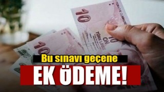 Bu sınavı ge&ccedil;ene ek &ouml;deme!
