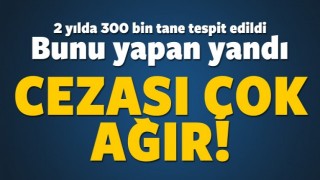Bunu yapan yandı! Cezası &ccedil;ok ağır