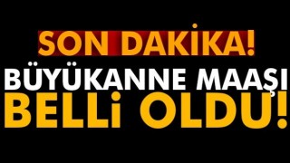 B&uuml;y&uuml;kanne maaşı belli oldu!