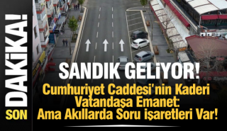Cumhuriyet Caddesi’nin Kaderi Vatandaşa Emanet!