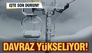 Davraz Kayak Merkezinde kar kalınlığı ne  kadar oldu?