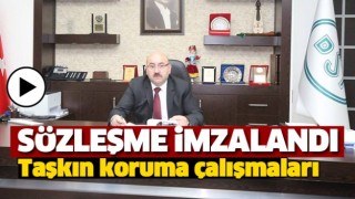 DSİ ISPARTA'DA TAŞKIN KORUMA &Ccedil;ALIŞMALARINA DEVAM EDİYOR