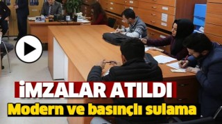 DSİ'DE İHALE İMZALANDI ISPARTA'DA ARAZİLER SULANIYOR