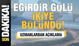 Eğirdir Gölü Kuraklık Nedeniyle İkiye Ayrıldı