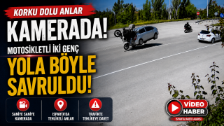 Eğirdir Yolunda Korkutan Kaza Kamerada