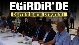 EĞİRDİR'DE BAYRAMLAŞMA PROGRAMI 