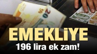 Emekliye 196 lira ek zam