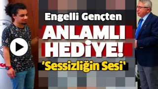 ENGELLİ &Ouml;ĞRENCİDEN MİLLİ EĞİTİM M&Uuml;D&Uuml;RL&Uuml;Ğ&Uuml;NE ANLAMLI HEDİYE