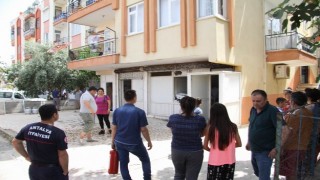 Fırında unutulan pasta kalıbı korkuttu   