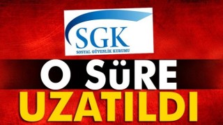 FLAŞ KARAR
O S&Uuml;RE UZATILDI...