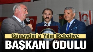 G&uuml;naydın&rsquo;a Yılın Belediye Başkanı &ouml;d&uuml;l&uuml; 