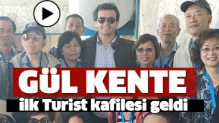 G&Uuml;NEYKENT&rsquo;E İLK G&Uuml;L TURİST KAFİLESİ GELDİ