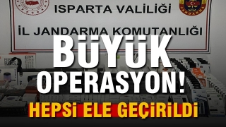 Isparta’da 3 Operasyonda Çok Sayıda Kaçak Eşya Ele Geçirildi