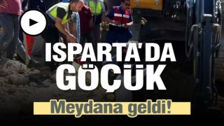 Isparta’da göçük: 1 yaralı 