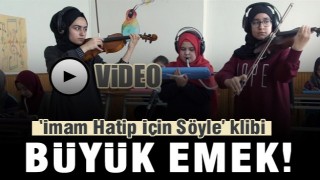 Isparta’da ‘İmam Hatip İçin Söyle’ klibi   