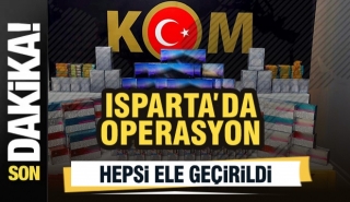 ISPARTA’DA KAÇAKÇILIK OPERASYONU: ÇOK SAYIDA KAÇAK ÜRÜN ELE GEÇİRİLDİ