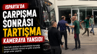 Isparta&rsquo;da Kaza Sonrası Gerginlik Kamerada