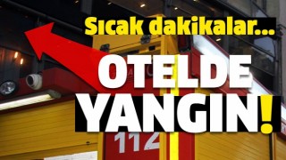 Isparta&rsquo;da otel odasında yangın  !