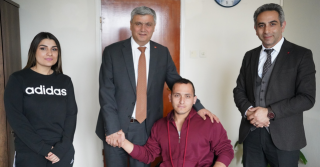 Isparta Gen&ccedil;lik ve Spor İl M&uuml;d&uuml;r&uuml;, T&uuml;rkiye Şampiyonu Sporcu Mustafa Uzuner'i Tebrik Etti