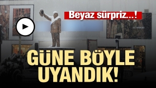 Isparta  g&uuml;ne kar yağışıyla başladı 2020