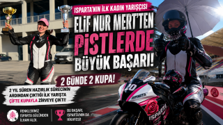 Isparta&rsquo;nın İlk Kadın Yarış&ccedil;ısı Elif Nur Mert&rsquo;ten Pistlerde B&uuml;y&uuml;k Başarı: 2 G&uuml;nde 2 Kupa!