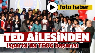 ​Isparta TED ailesinden b&uuml;y&uuml;k TEOG başarısı!