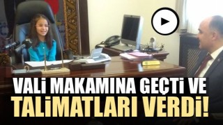 ISPARTA VALİ  MAKAM KOLTUĞUNA OTURDU TALİMATI VERDİ
