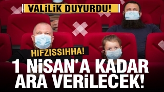 Isparta'da 1 Nisan'a kadar sinema salonlarının faaliyetlerine ara verildi