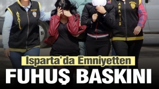  Isparta'da aparta fuhuş baskını