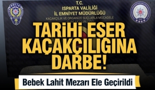 Isparta'da Bebek Lahit Mezarı Ele Ge&ccedil;irildi
