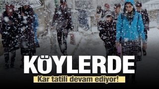 Isparta'da bu k&ouml;ylerde kar tatili devam ediyor!