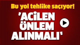 ISPARTA'DA BU YOL TEHLİKE SA&Ccedil;IYOR!