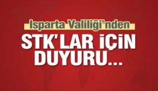 Isparta'da bulunan STK'lar için Valilikten duyuru