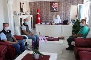 Isparta'da &ccedil;ıkan orman yangınıyla ilgili toplantı yapıldı
