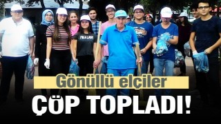 Isparta'da Gönüllü temizlik elçileri çöp topladı  