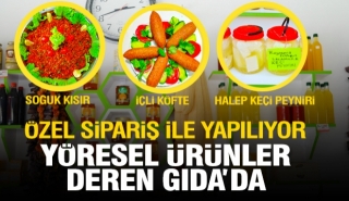 Isparta'da Hatay'a özgü soğuk kısır, içli köfte ve Halep keçi peyniri Deren Gıda'da