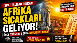 Isparta'da Hava Birden Değişecek
