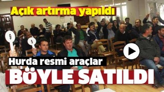 ISPARTA'DA HURDA  RESMİ ARA&Ccedil;LARIN SATIŞI YAPILDI