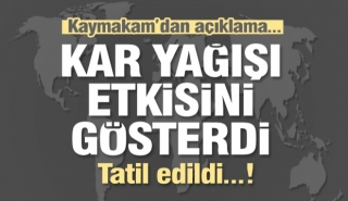 Isparta'da il&ccedil;edeki k&ouml;y okullarına kar tatili
