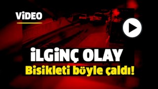 ISPARTA'DA İLGİN&Ccedil; OLAY! BİSİKLETİ  B&Ouml;YLE &Ccedil;ALDI...