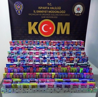 Isparta'da Kaçak Elektronik Sigara Operasyonu