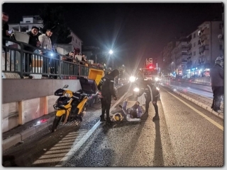 Isparta'da Kaza Motosiklet Sürücüsü Yaralı