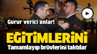 ISPARTA'DA KOMANDO EĞİTİMİNİ TAMAMLAYIP BR&Ouml;VLERİNİ TAKTILAR