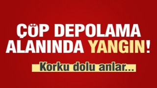 Isparta'da korkutan çöp depolama alanı yangını 