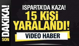 Isparta'da Midibüs Kazasında 15 Kişi Yaralandı