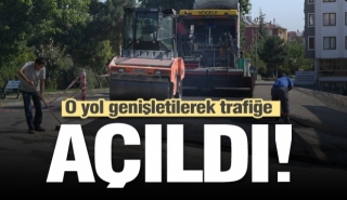 Isparta'da O yol genişletilerek, trafiğe açıldı