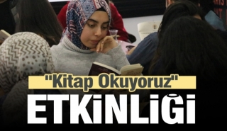 Isparta'da öğrencilerden kitap okuma etkinliği
