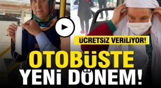 Isparta'da otob&uuml;ste yeni d&ouml;nem! &uuml;cretsiz veriliyor!