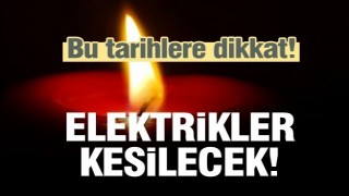 Isparta'da planlı elektrik kesintisi uyarısı 